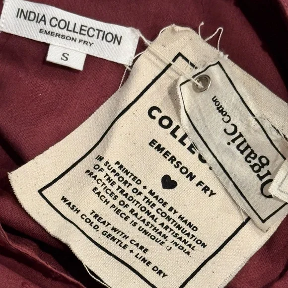 Emerson Fry Frances 3 Dress Swiss Dot Organic Cotton Midi Size S NWT - Picture 11 of 12